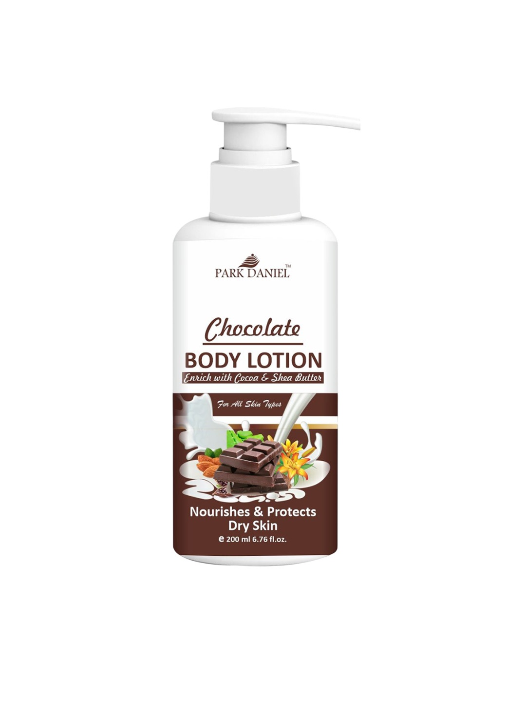 

Park Daniel Chocolate Body Lotion Enrich With Cocoa & Shea Butter- 200 ml, White