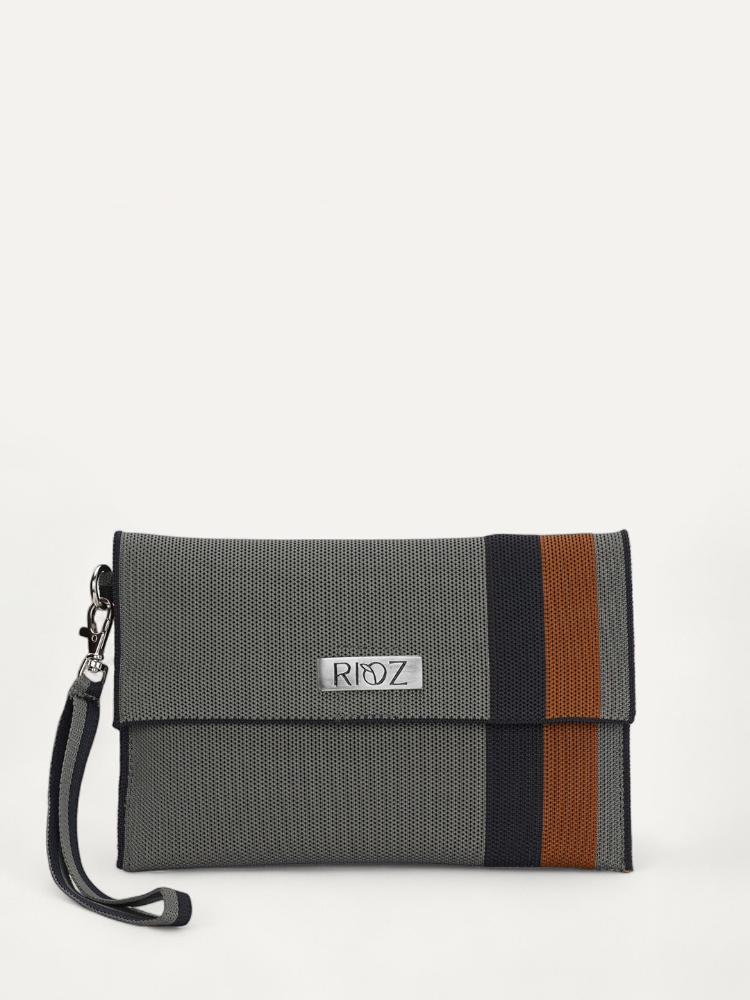 

Rioz Oversized Structured Sling Bag, Grey