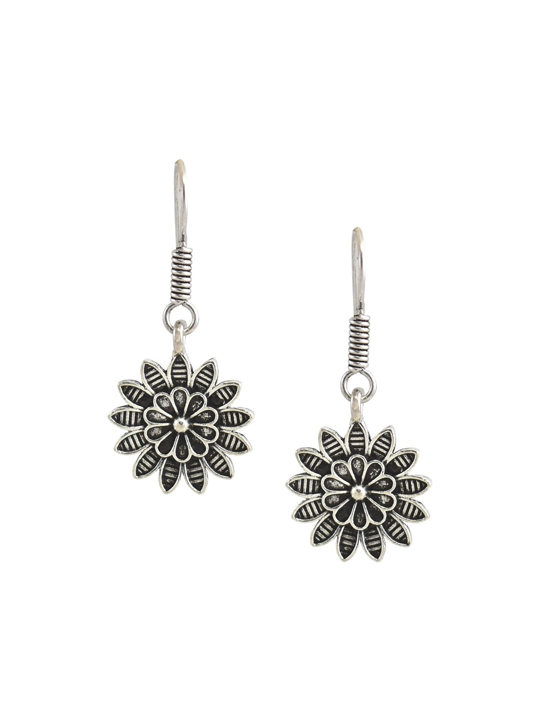 

HIGH TRENDZ Contemporary Drop Earrings, Silver