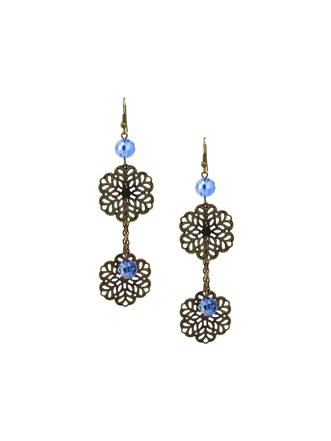 

HIGH TRENDZ Contemporary Drop Earrings, Metallic