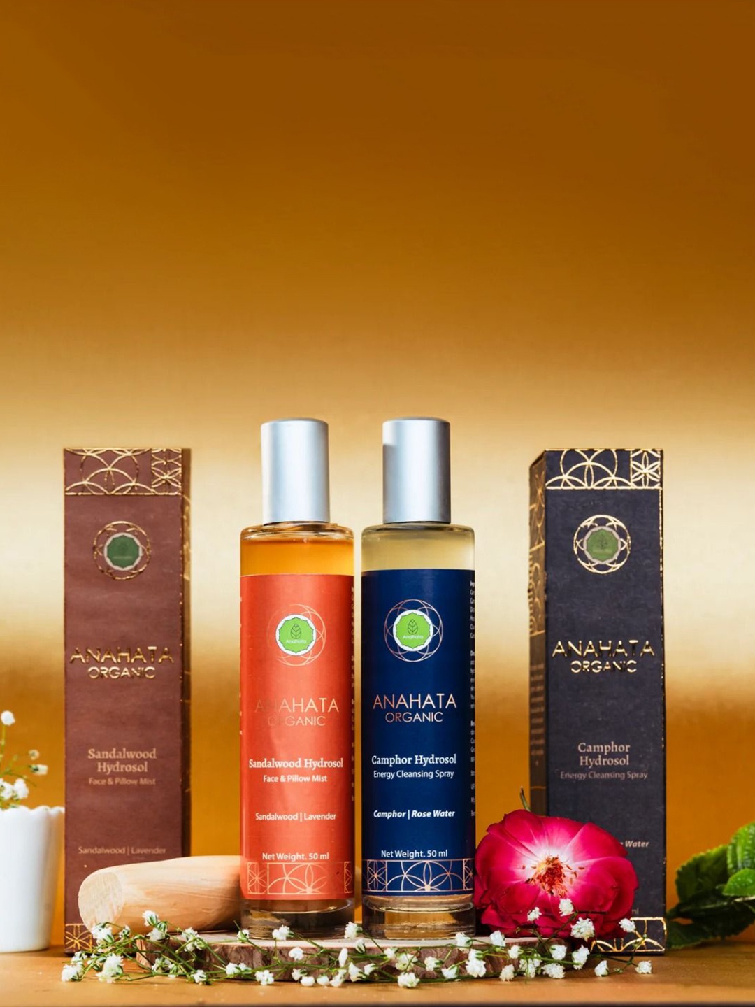 

Anahata Organic Sandalwood Hydrosol Face & Pillow Mist - 50 ml, White