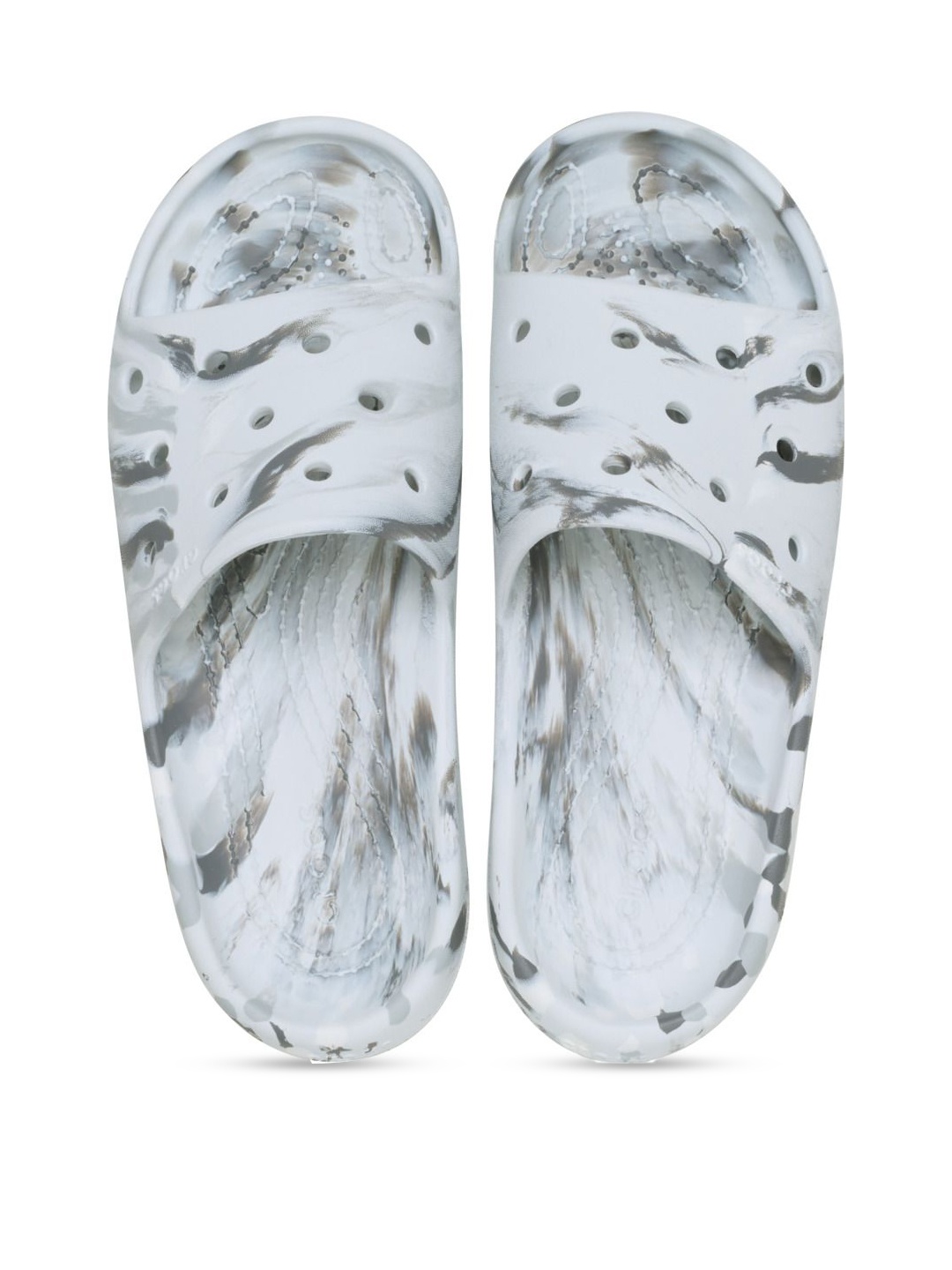 

Crocs Unisex Printed Croslite Sliders, Grey