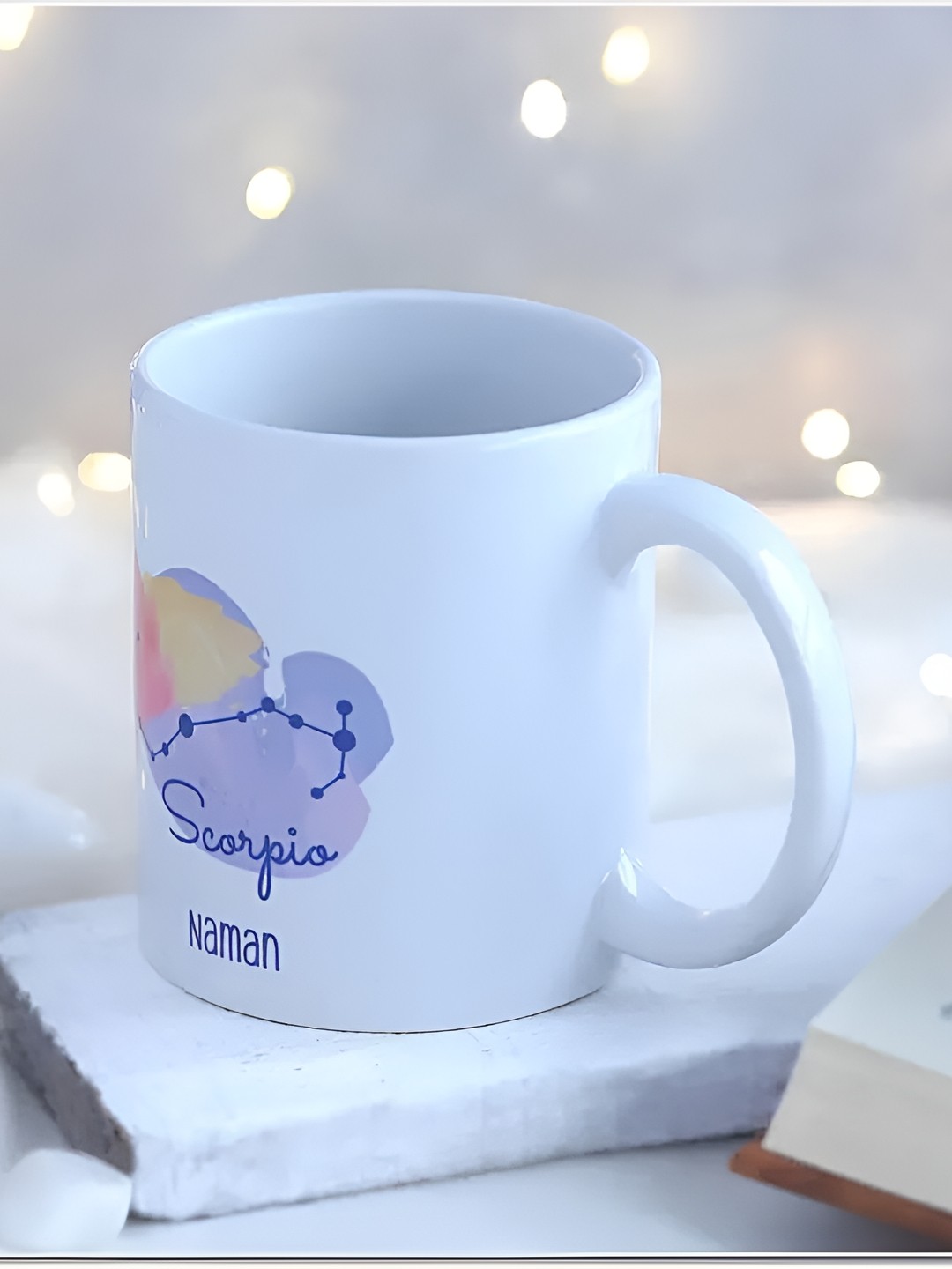 

fnp White Printed Ceramic Glossy Mugs Set of Cups and Mugs