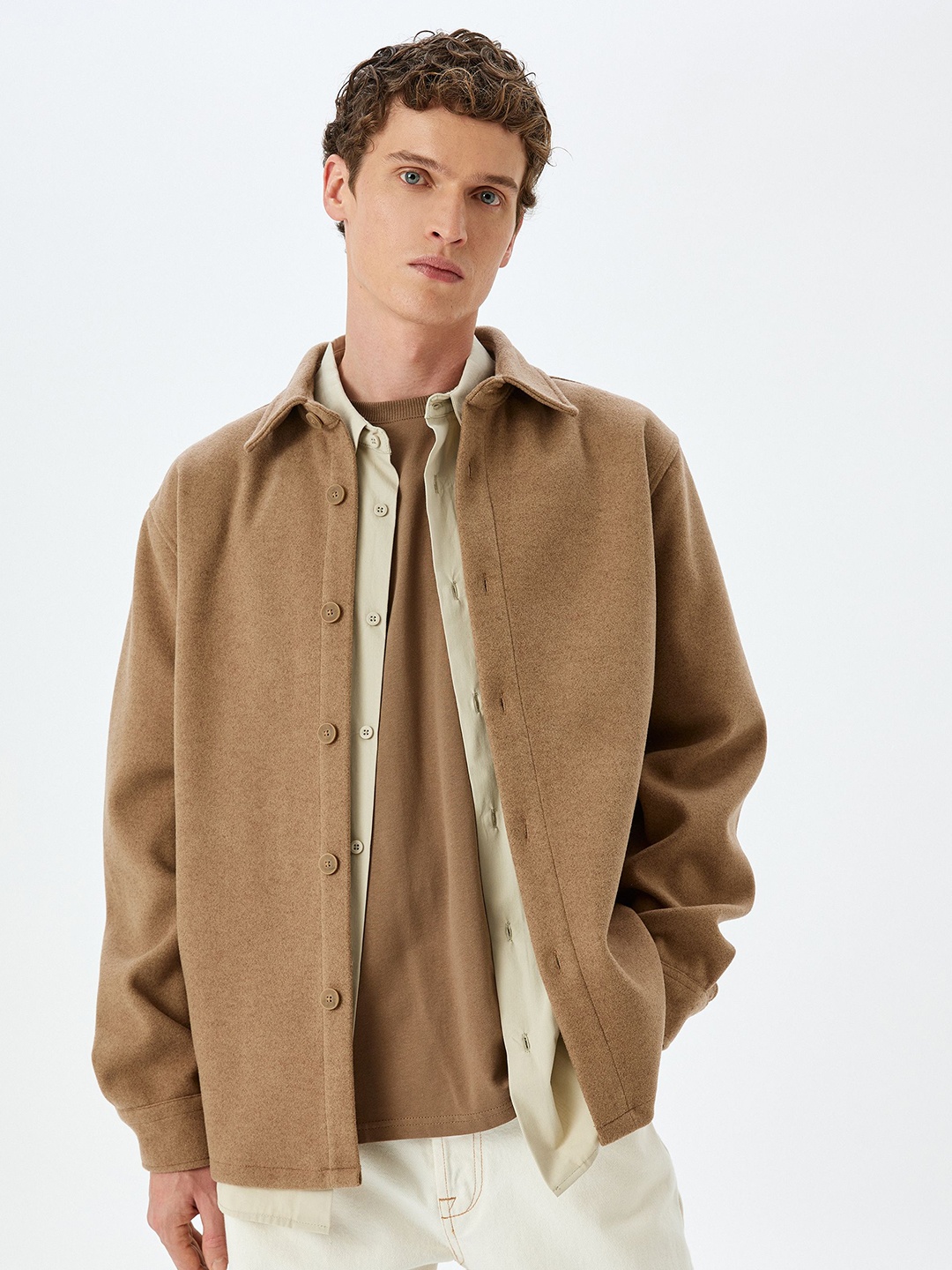 

Koton Men Opaque Casual Shirt, Beige