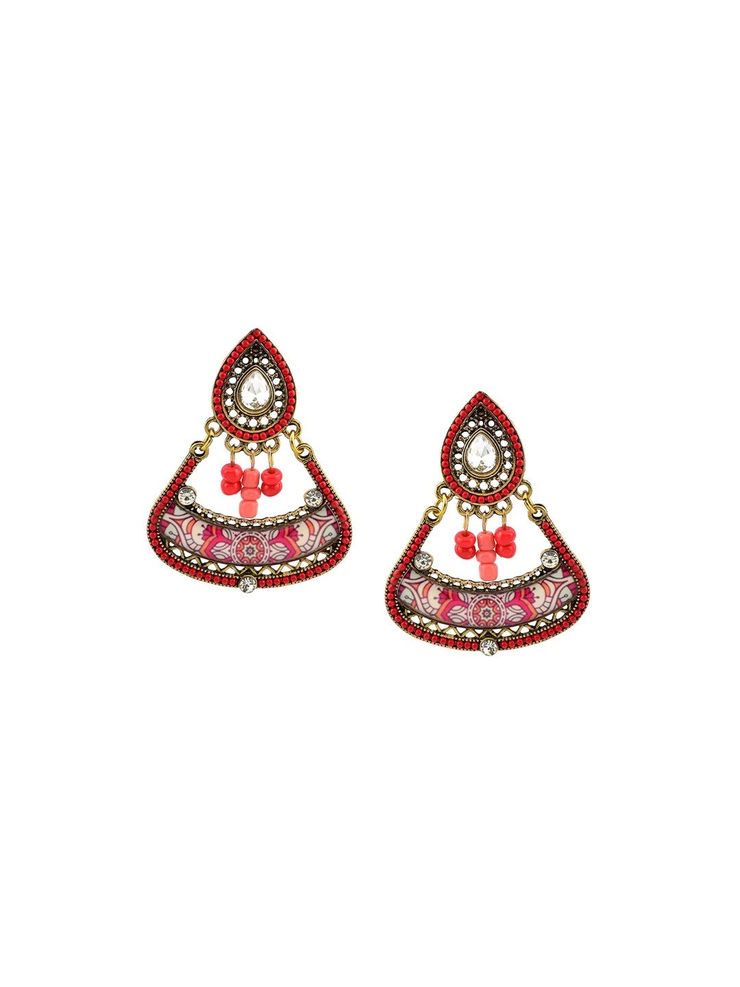 

HIGH TRENDZ Contemporary Drop Earrings, Gold