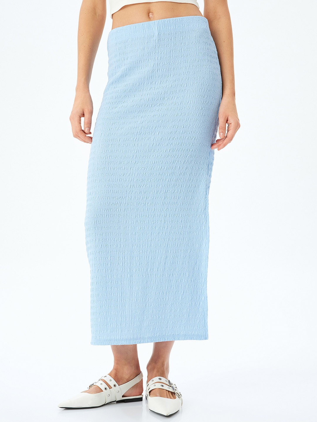 

Koton Women mid-rise Pencil Skirts, Blue
