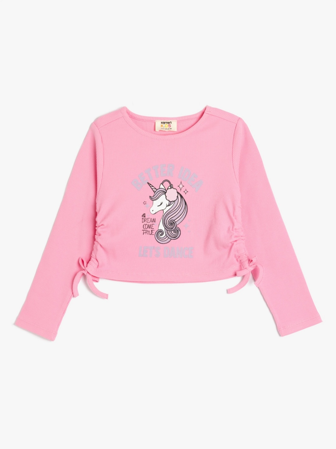 

Koton Girls Typography Printed T-shirt, Pink