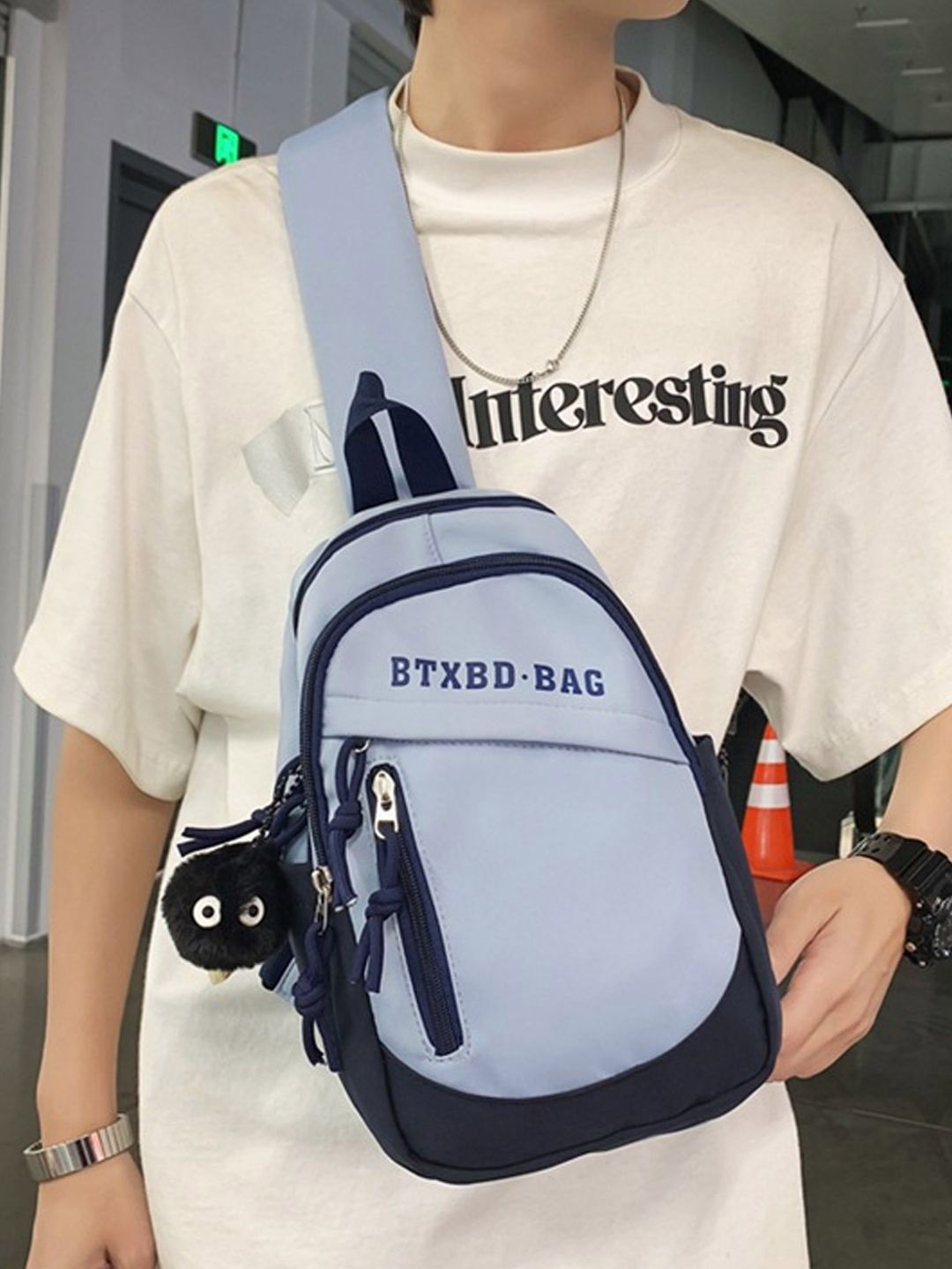 

StyleCast Grey Typography Printed Stylish Crossbody Bag