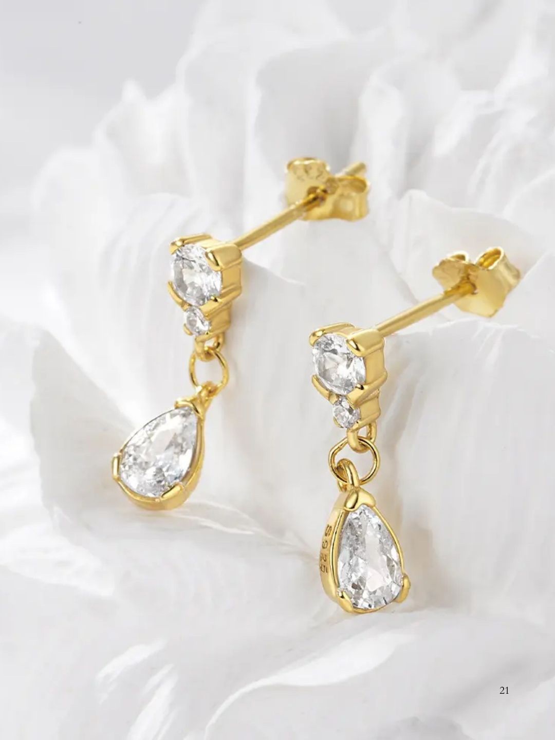 

BRD Jewelry Contemporary Drop Earrings, Gold
