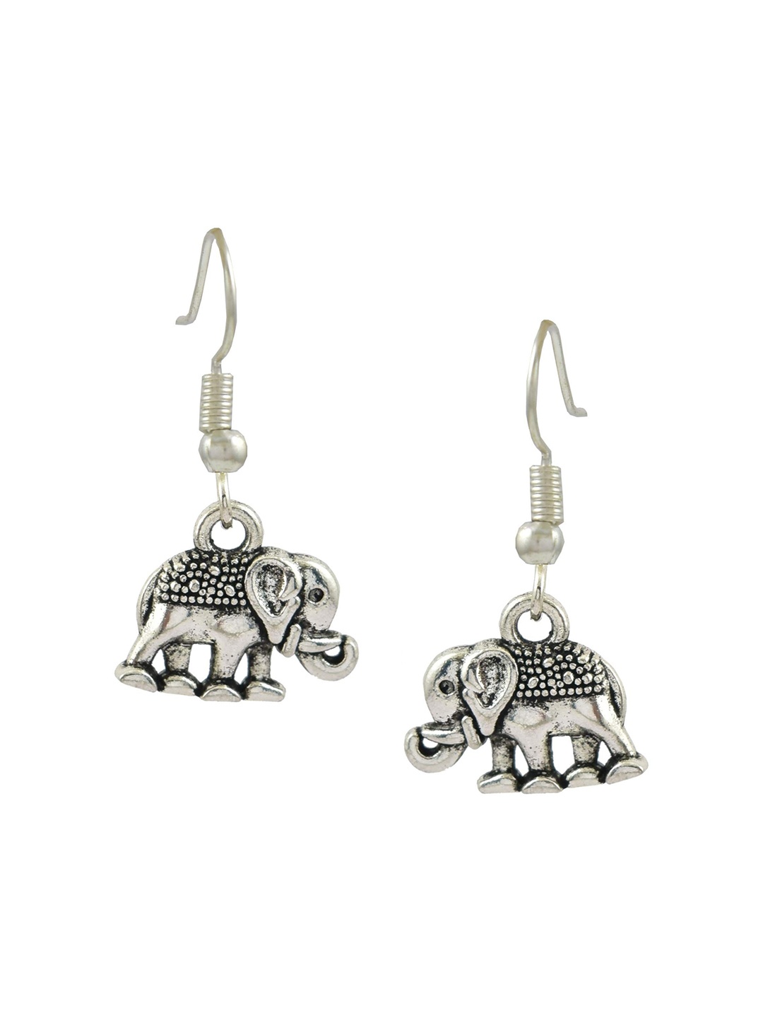 

HIGH TRENDZ Contemporary Drop Earrings, Silver