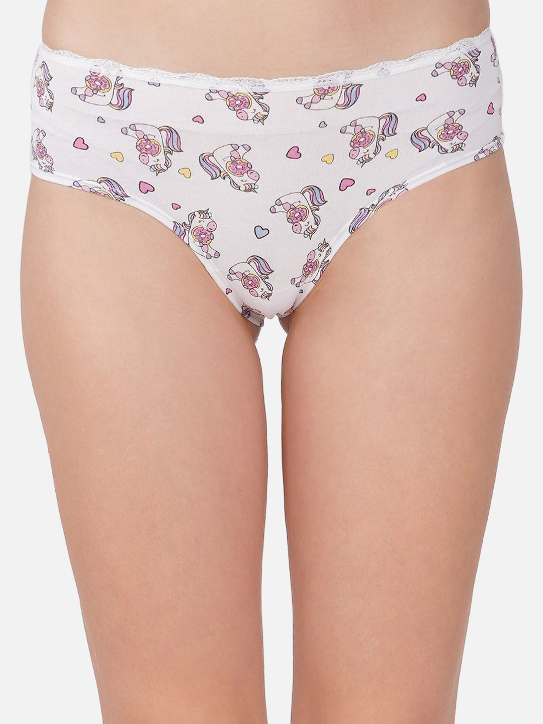 

Carlton London Antimicrobial Modal Premium Hipster Panty, White