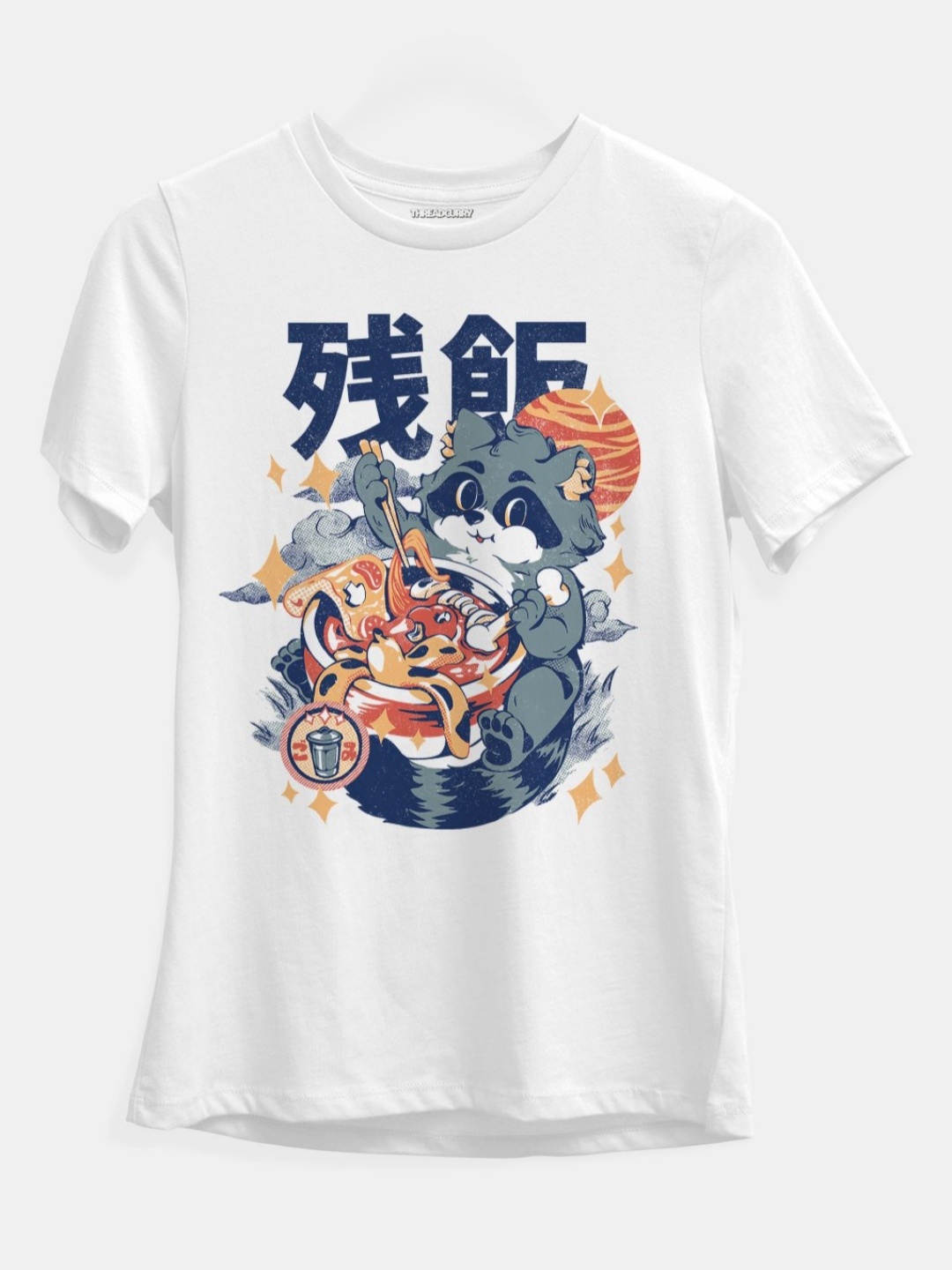 

THREADCURRY Girls Printed T-shirt, White