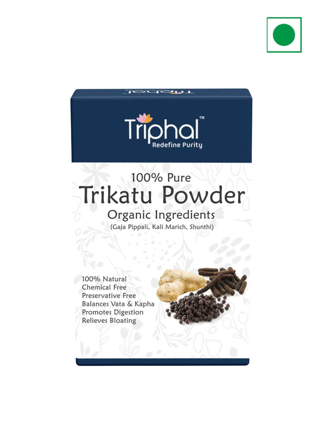 

Triphal Tirkatu Powder - 100 g, Blue