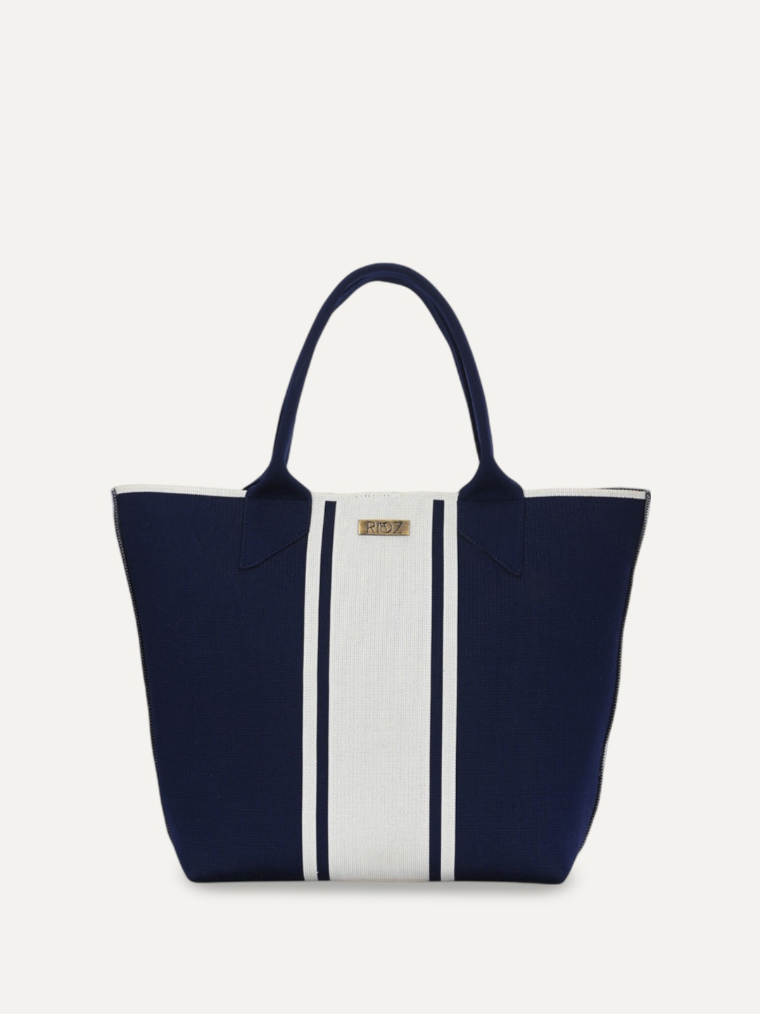

Rioz Oversized Structured Handheld Bag, Navy blue