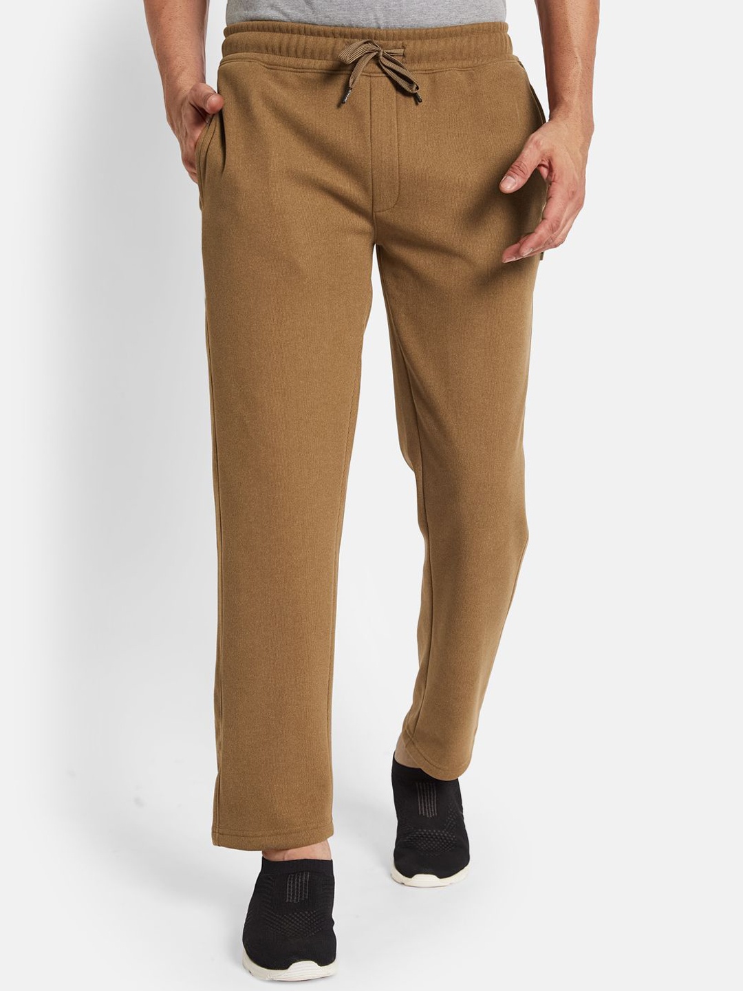 

Octave Men Fleece Track Pants, Tan