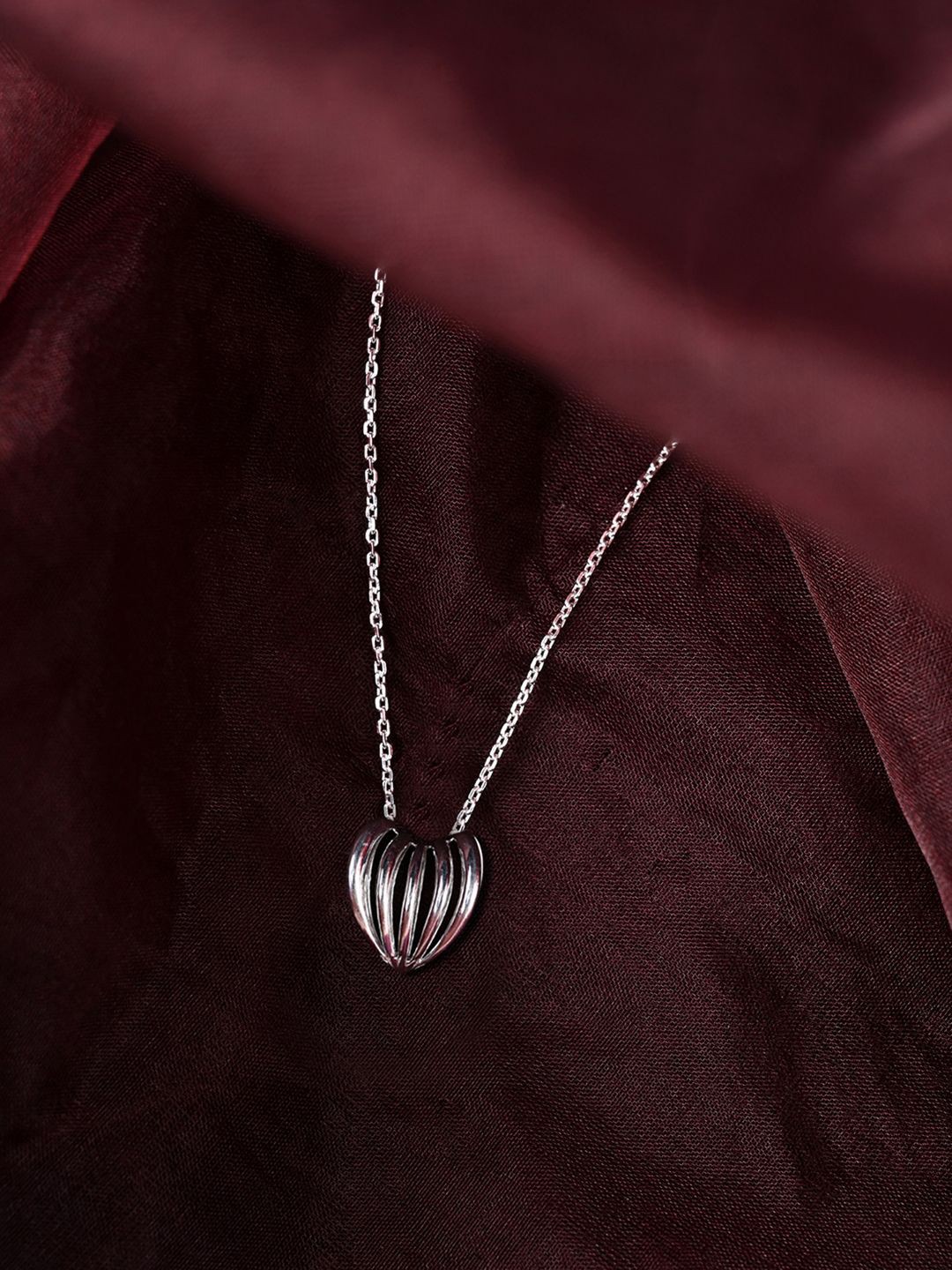

Clara Rhodium-Plated Quirky Pendants with Chains, Silver