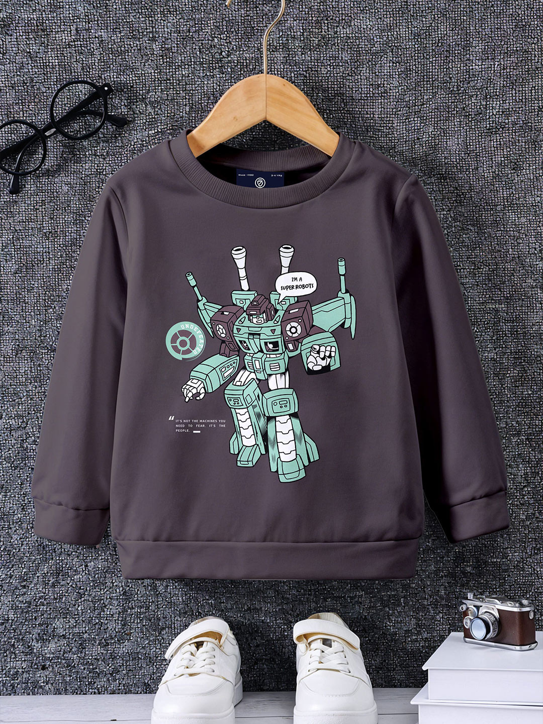 

CODEZ Boys Printed Sweatshirt, Purple
