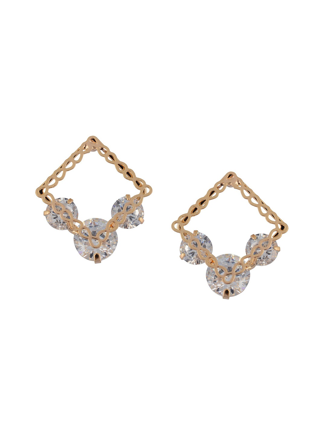 

HIGH TRENDZ Contemporary Hoop Earrings, Gold