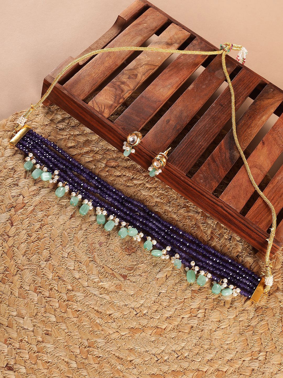

Kattam Gold-Plated Beaded Jewellery Set