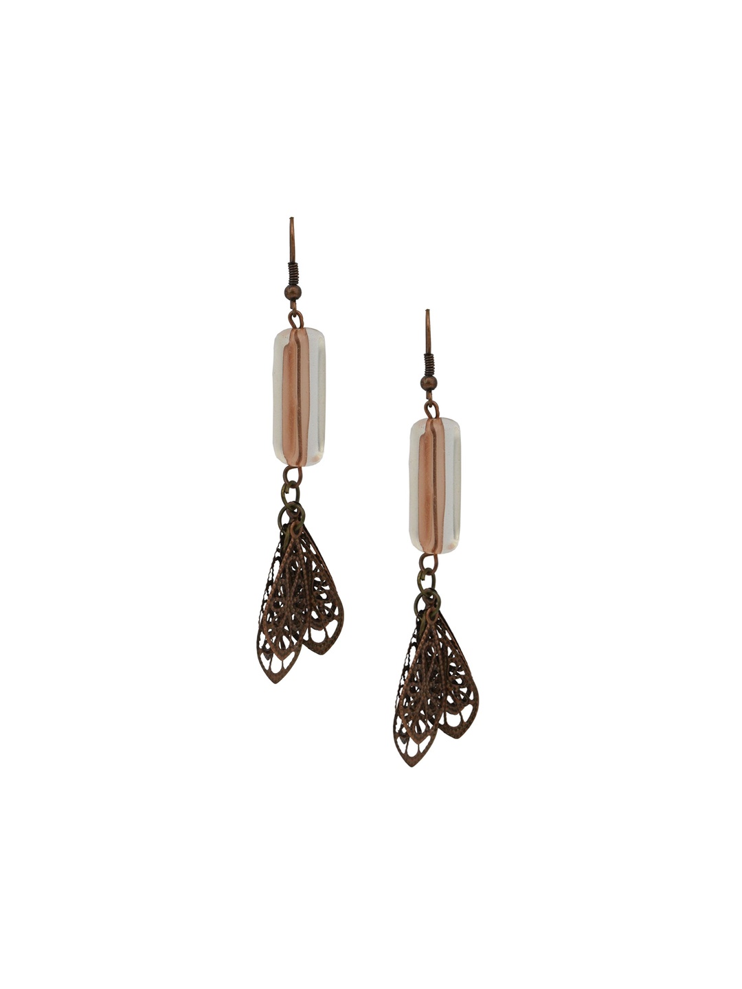 

HIGH TRENDZ Contemporary Drop Earrings, Metallic