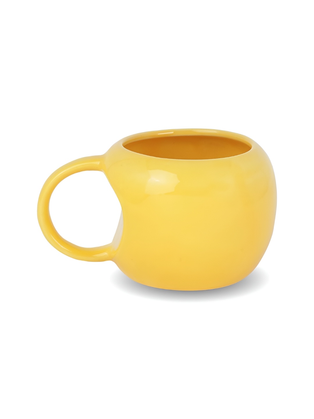 

10club Yellow Round Ceramic Cup - 320 ML