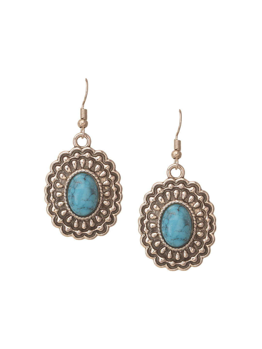 

HIGH TRENDZ Contemporary Drop Earrings, Blue