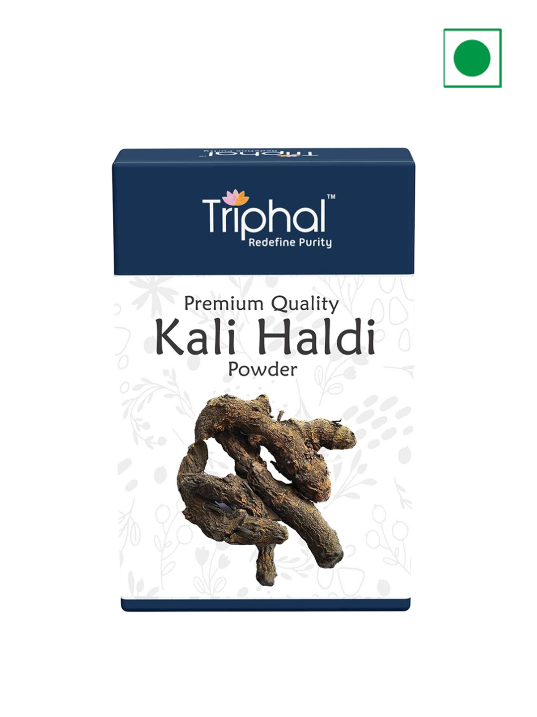 

Triphal Premium Quality Kali Haldi Powder - 200 g, Blue
