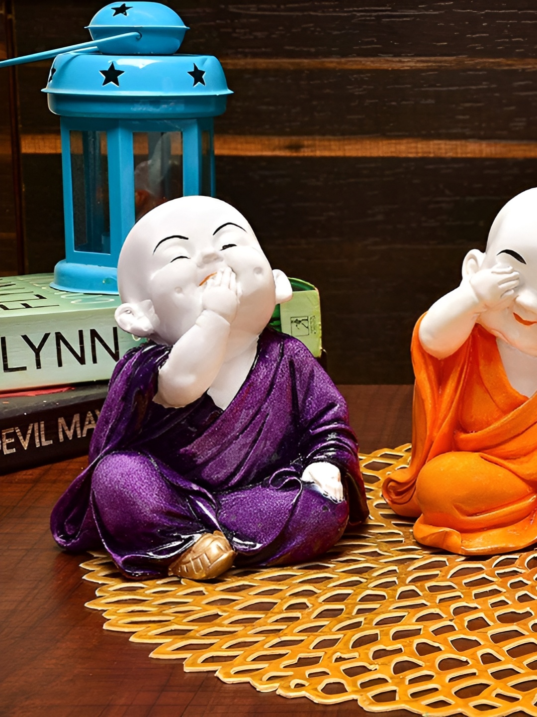 

Vrinban International Violet Buddha Figurine Showpiece