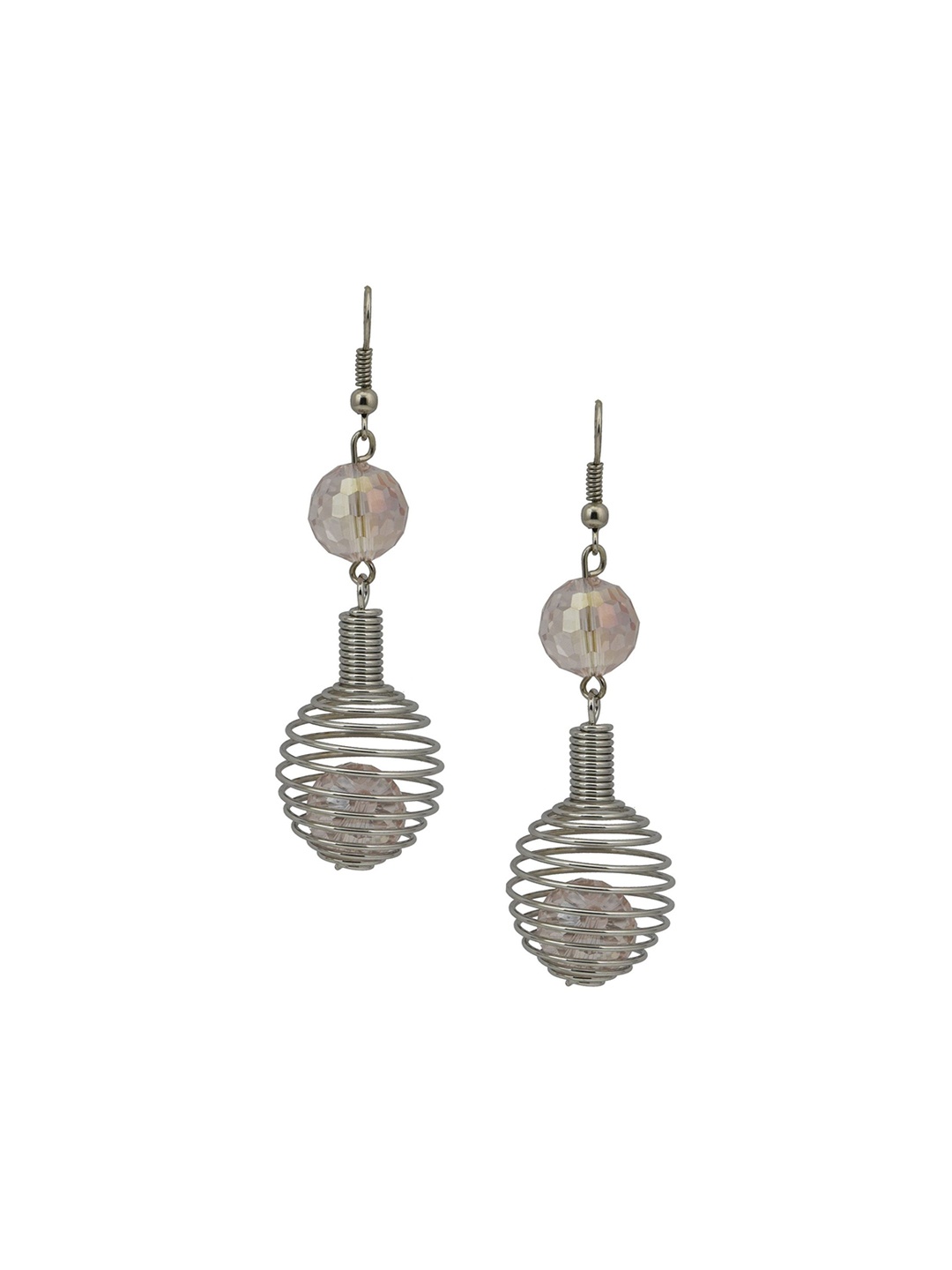 

HIGH TRENDZ Contemporary Drop Earrings, Silver