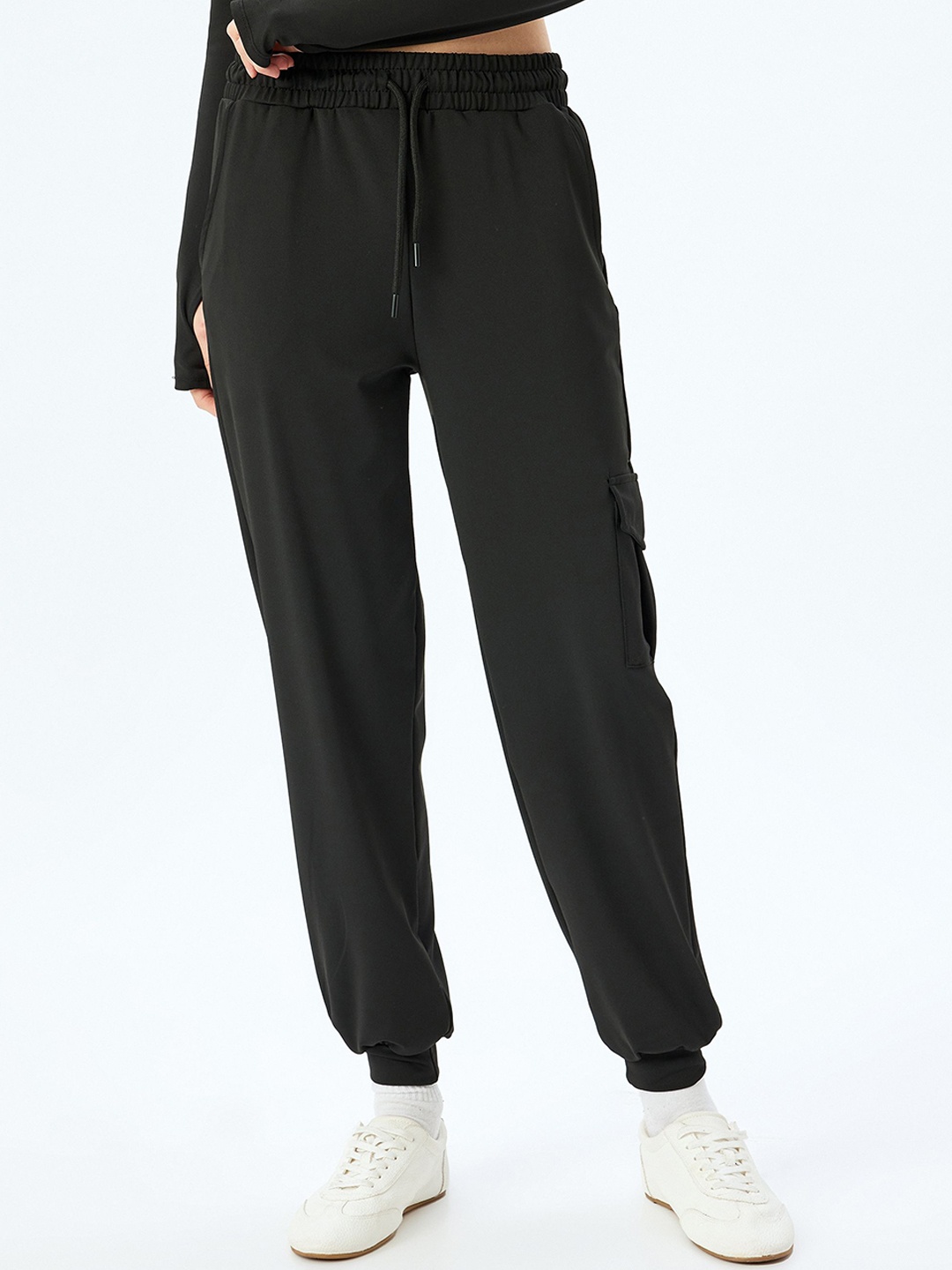 

Koton Women Regular Fit Joggers, Black