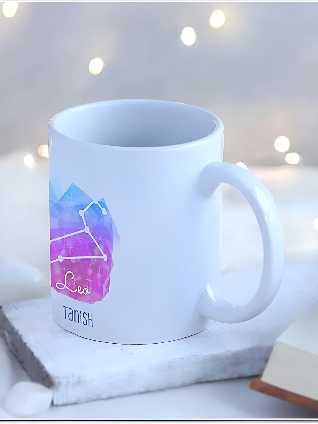 

fnp Multicoloured Printed Ceramic Glossy Mugs Set of Cups and Mugs, White