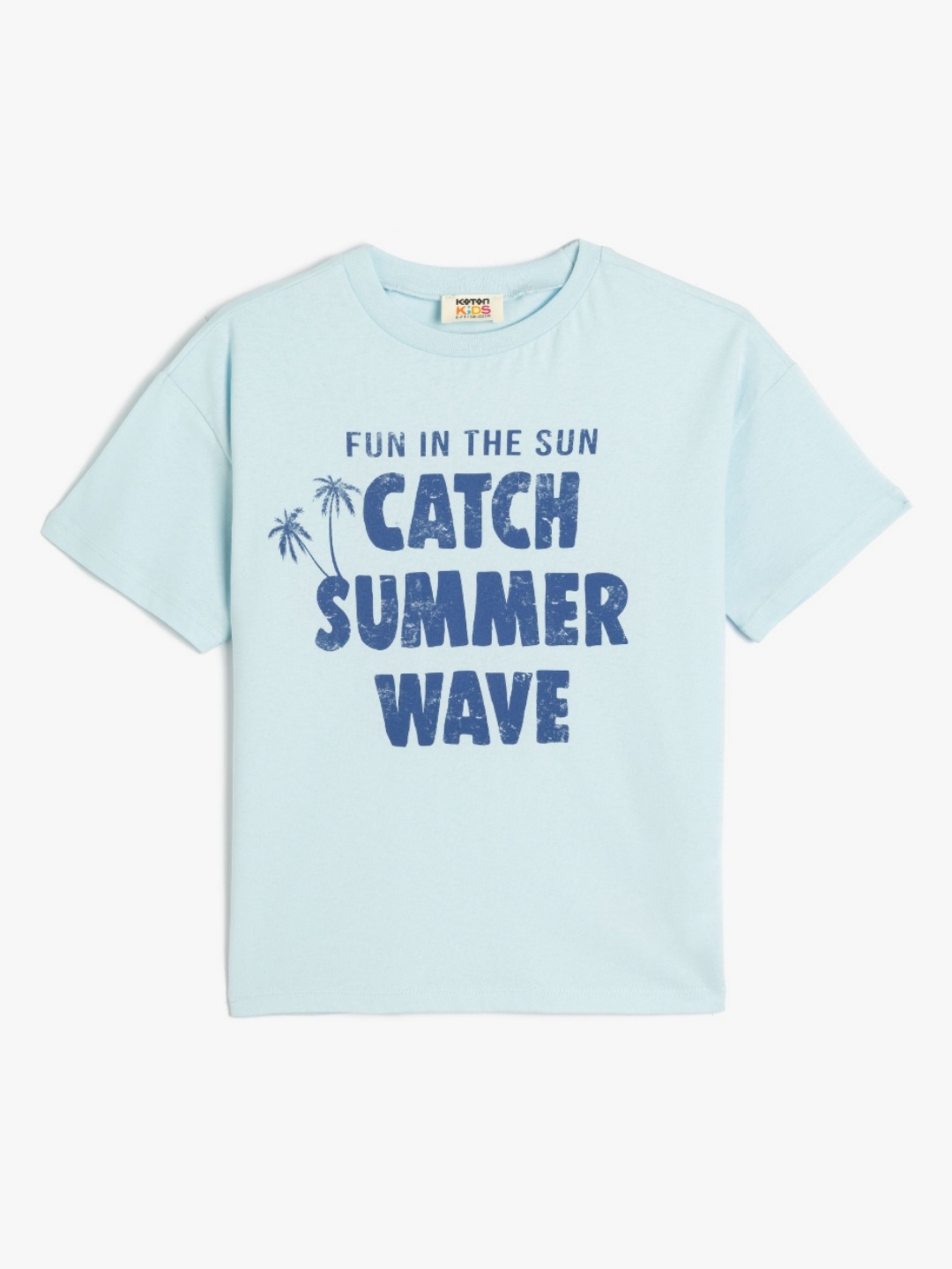 

Koton Boys Typography Printed T-shirt, Blue