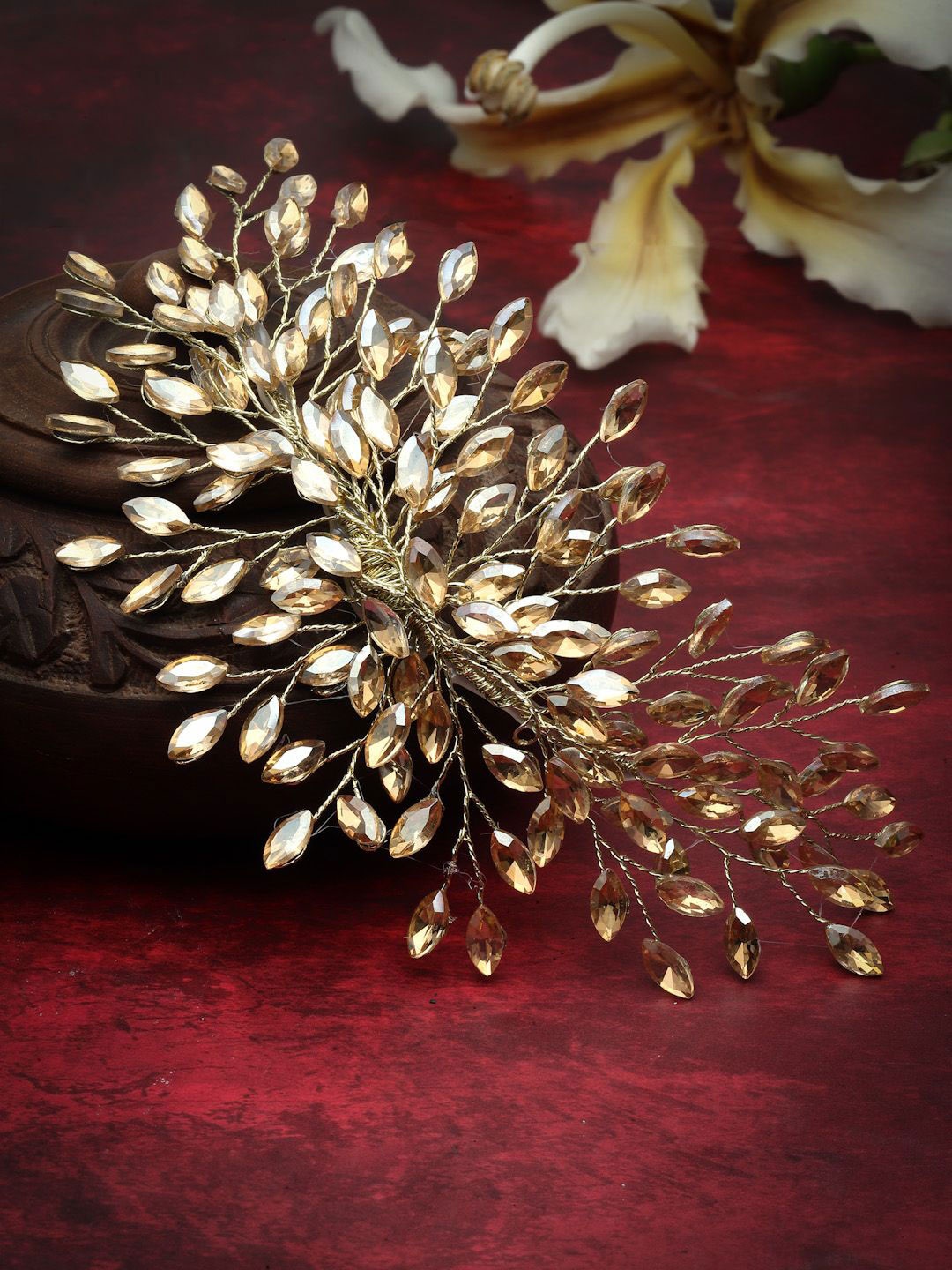 

VOGUE HAIR ACCESSORIES Women Metal Western Claw Clip, Gold