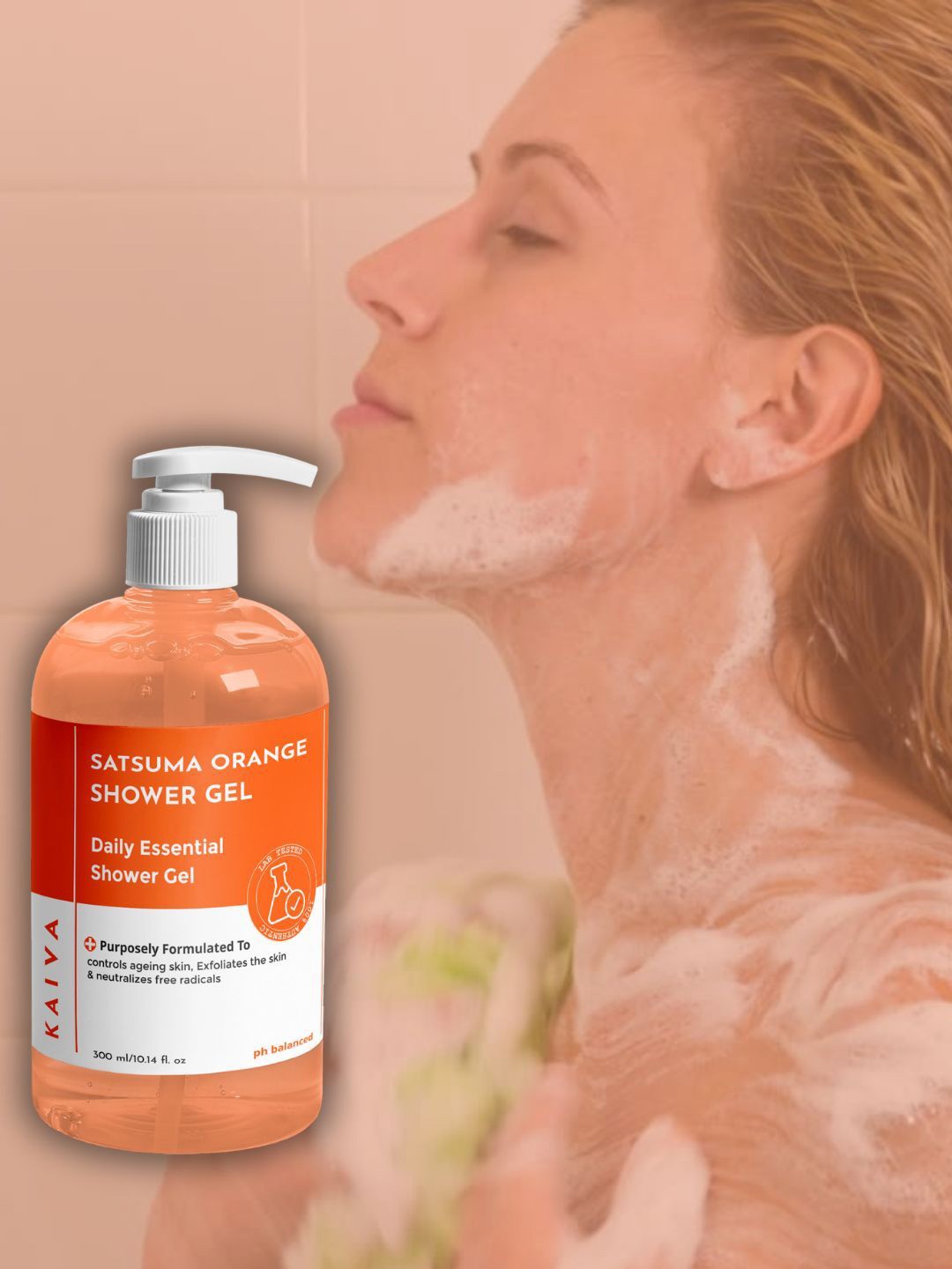 

KAIVA Satsuma Orange Citrus Blossom Shower Gel For Hydrating & Exfoliating - 300 ml
