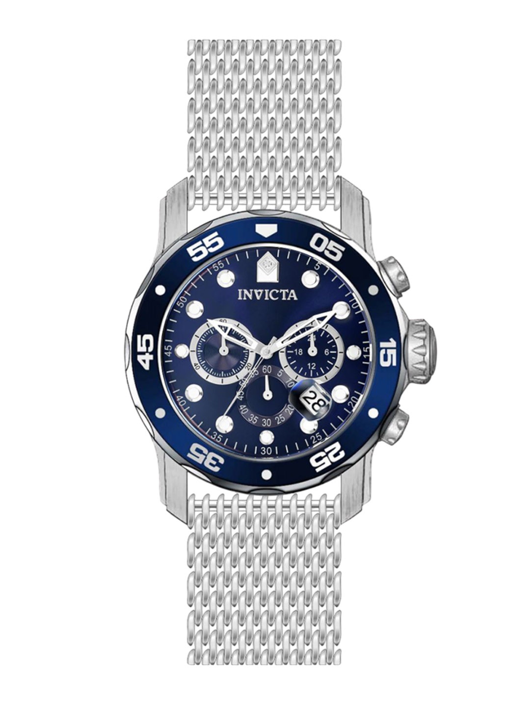 

Invicta Men Dial & Stainless Steel Straps Analogue Watch 47237, Silver