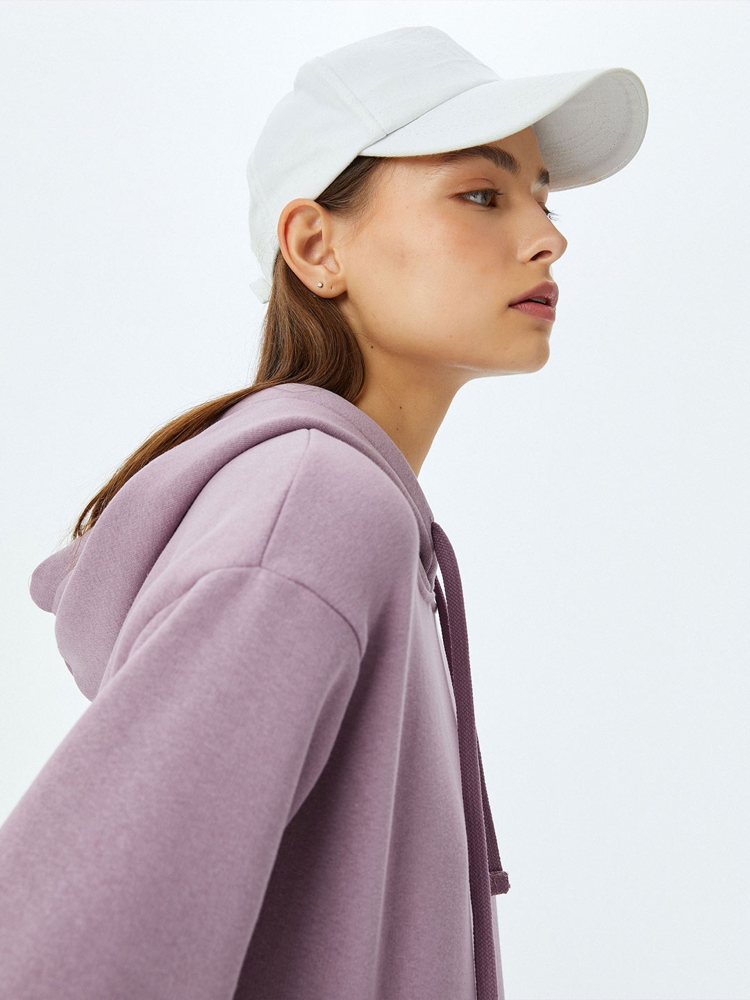 

Koton Women Hooded Pullover Sweatshirt, Pink
