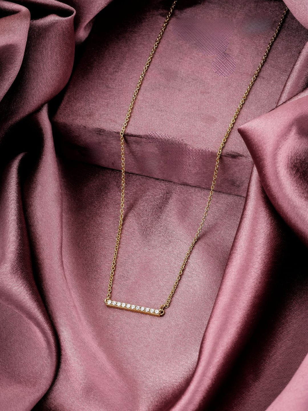 

CAUER Sterling Silver Gold-Plated Necklace