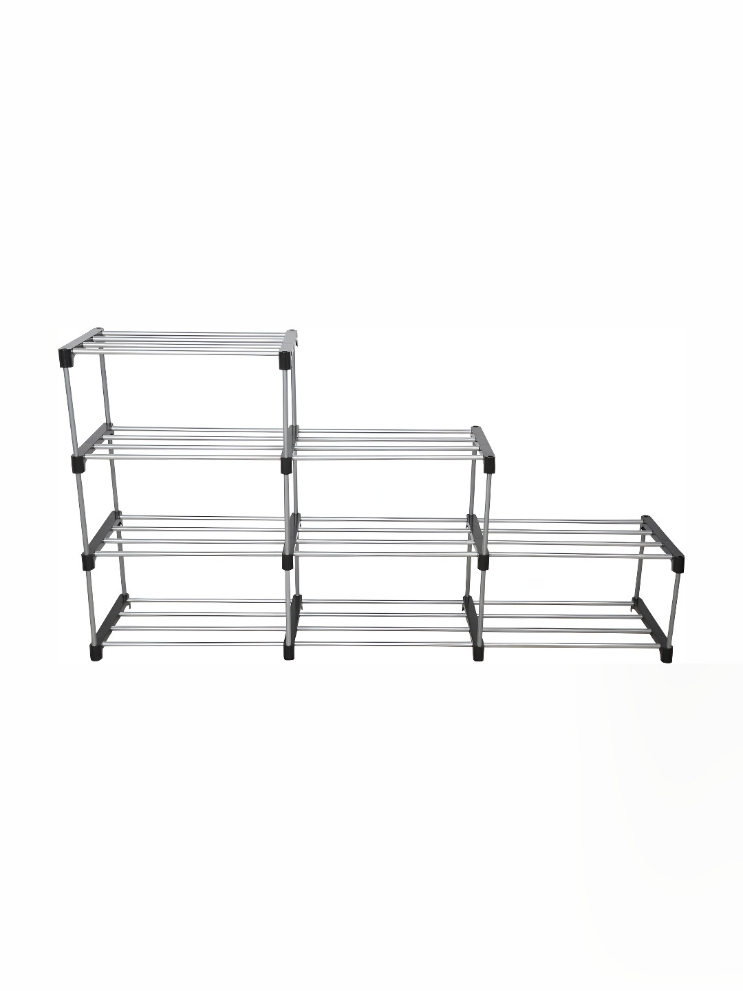 

Decent Hut Multipurpose Alloy Metal Books Storage 12 Shelve for Home, Black