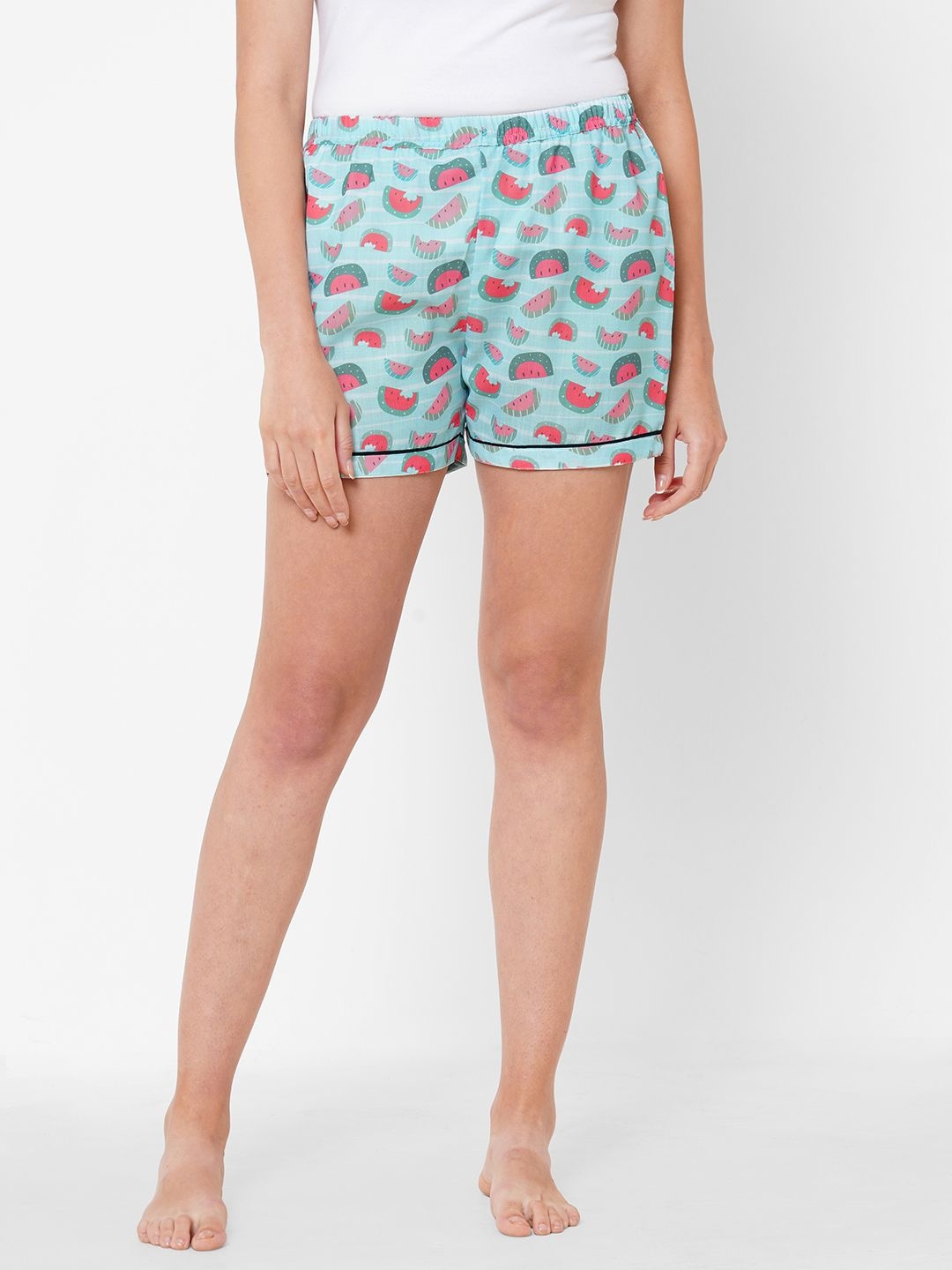 

FashionRack Women Pack of 2 Printed Lounge Shorts, Black