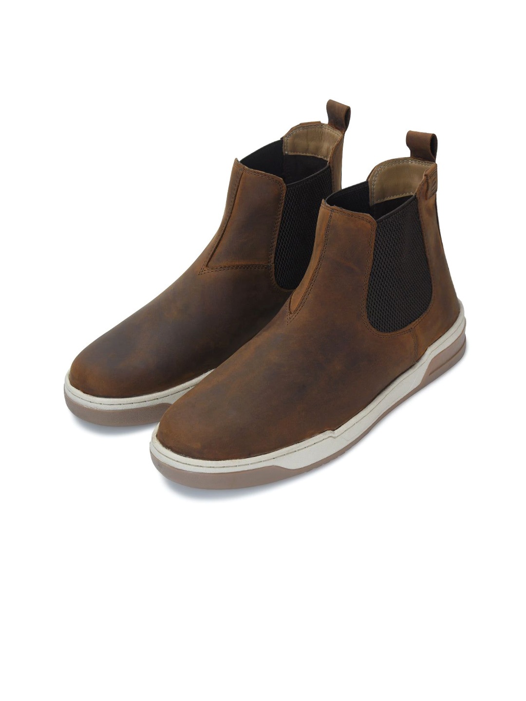 

ERGON Men Leather Sneakers, Brown