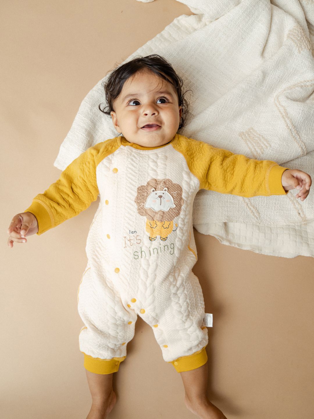 

A Toddler Thing Infants Printed Rompers, White