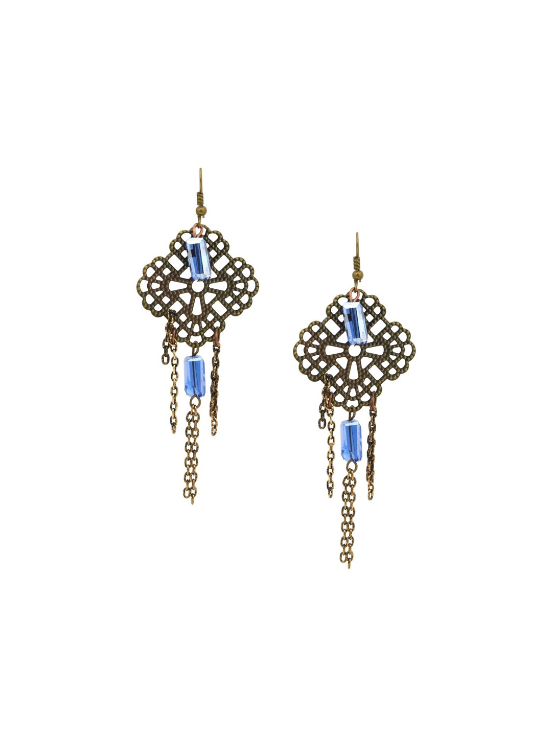 

HIGH TRENDZ Contemporary Drop Earrings, Metallic