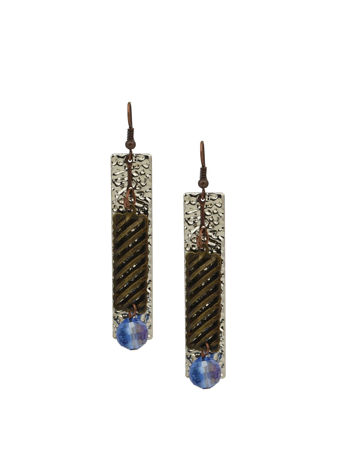 

HIGH TRENDZ Contemporary Drop Earrings, Metallic