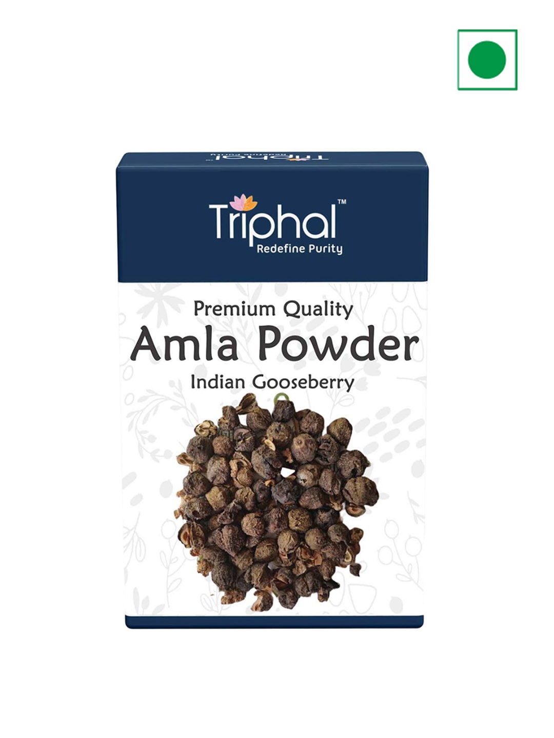 

Triphal Amla Powder - 200g, Blue