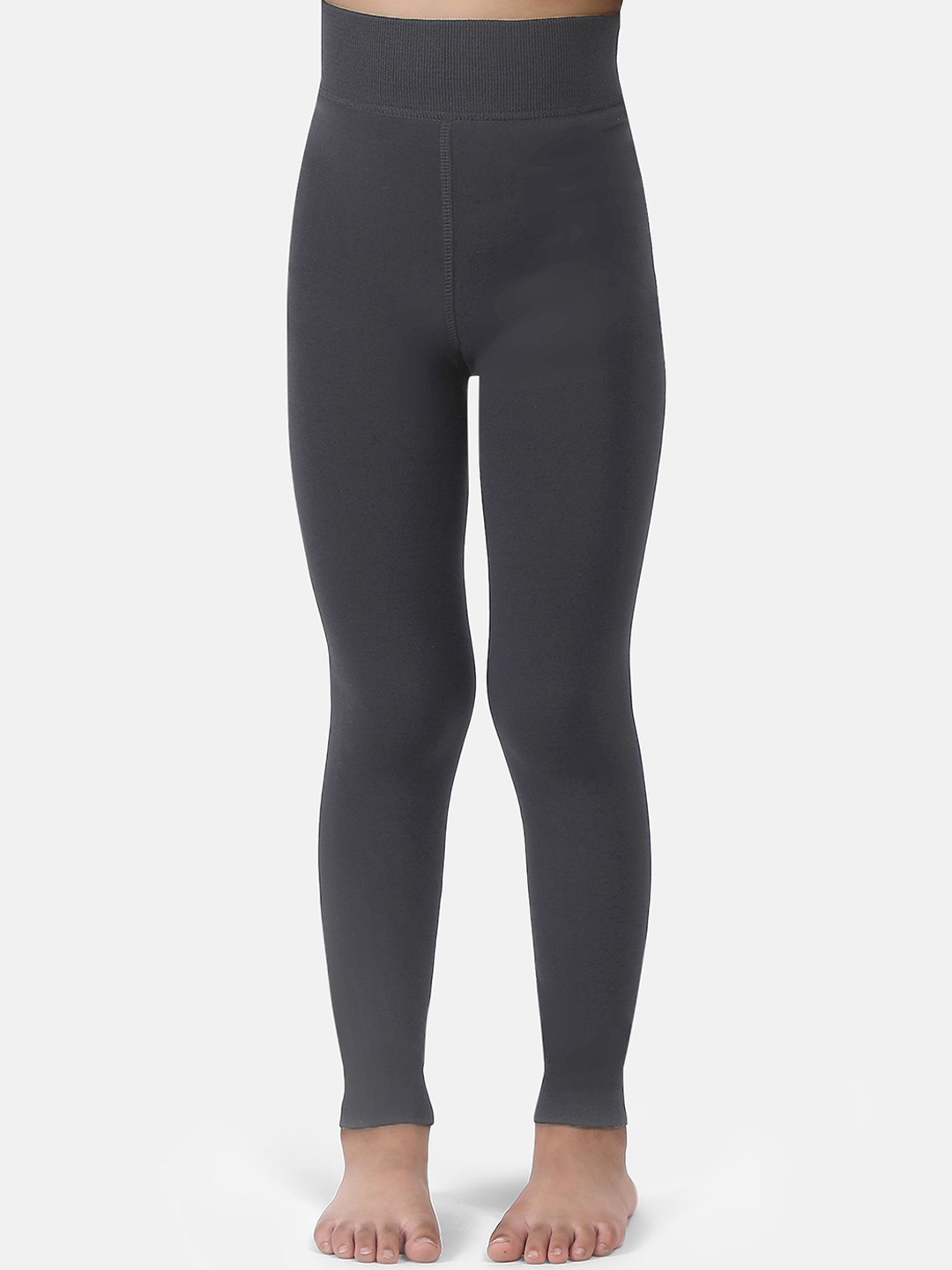 

N2S NEXT2SKIN Girls Fur Stretchable Thermal Bottoms, Grey