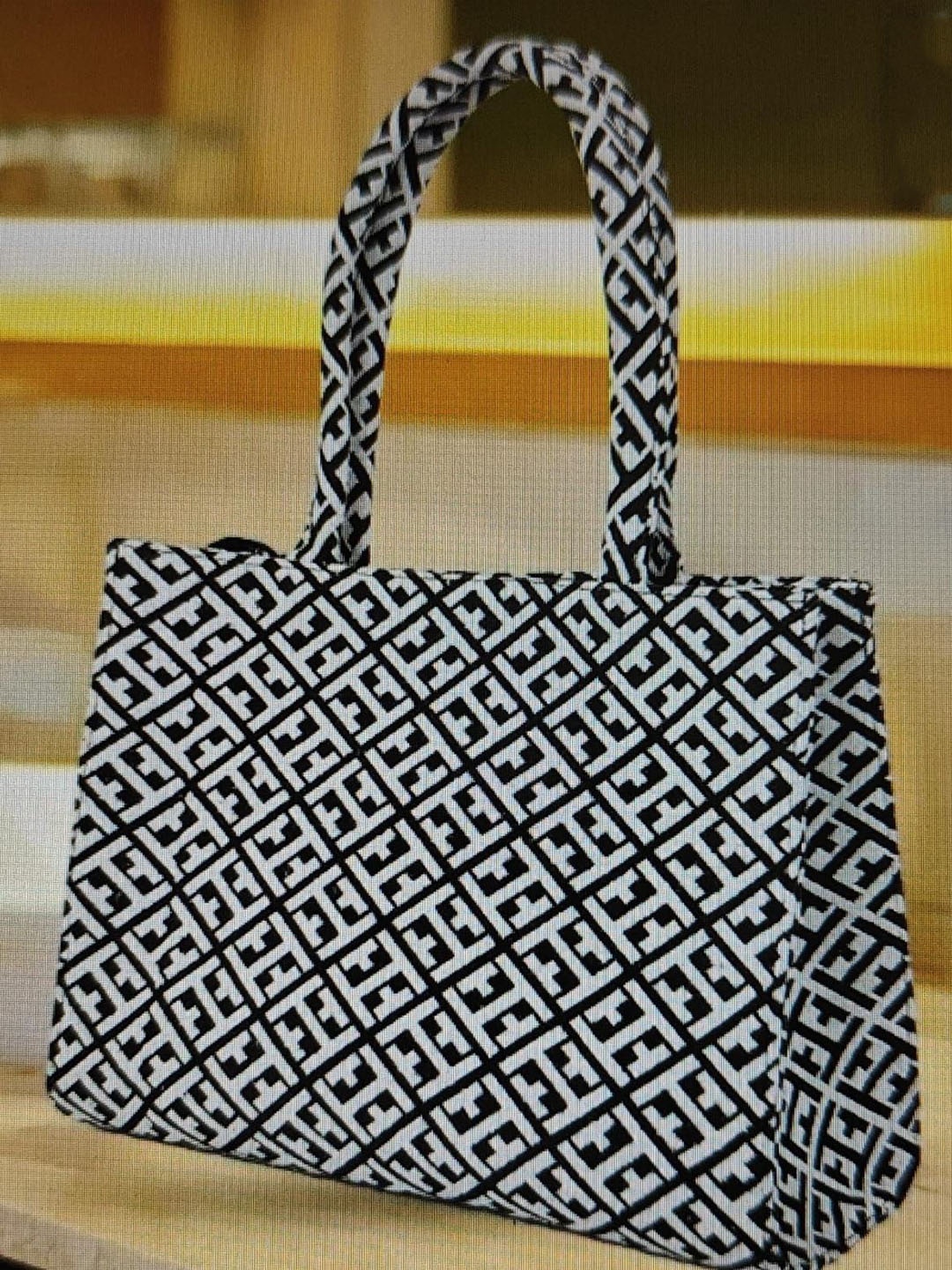 

Anouk Printed Structured Tote Bag with Tasselled, White