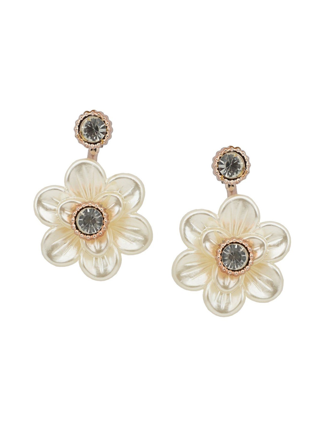 

HIGH TRENDZ Contemporary Drop Earrings, Gold