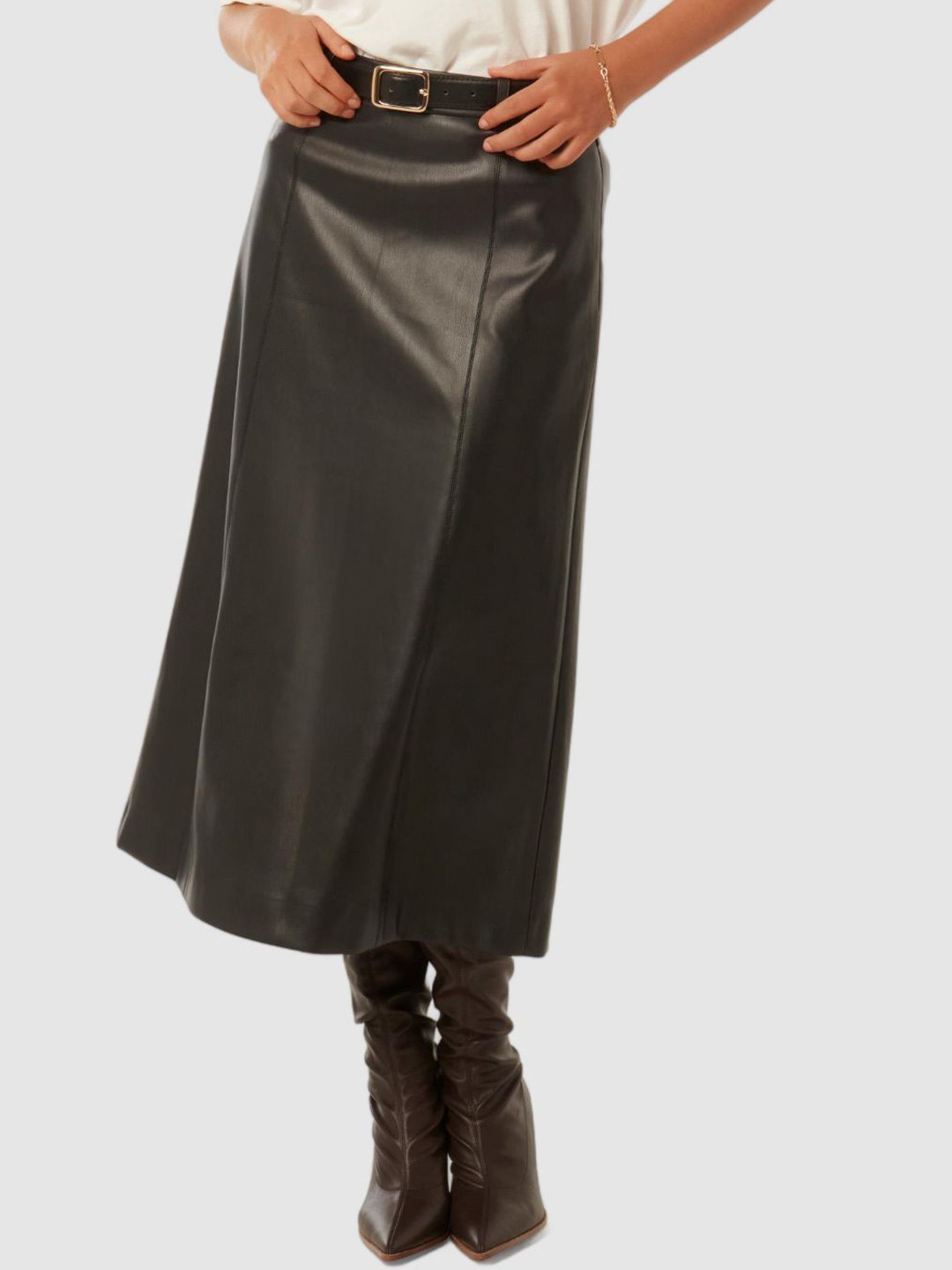 

Forever New A- line Midi Skirt, Black