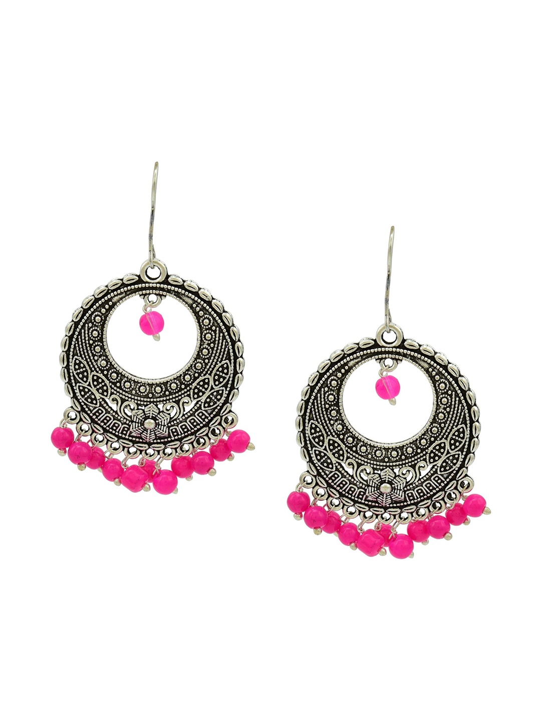 

HIGH TRENDZ Contemporary Drop Earrings, Pink