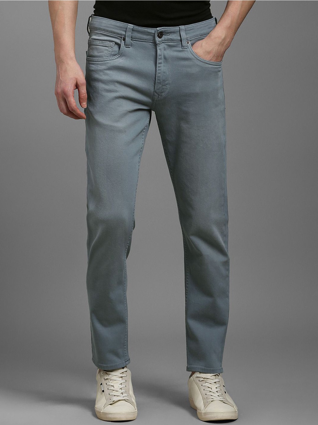 

Louis Philippe Jeans Men Light Fade Jeans, Grey